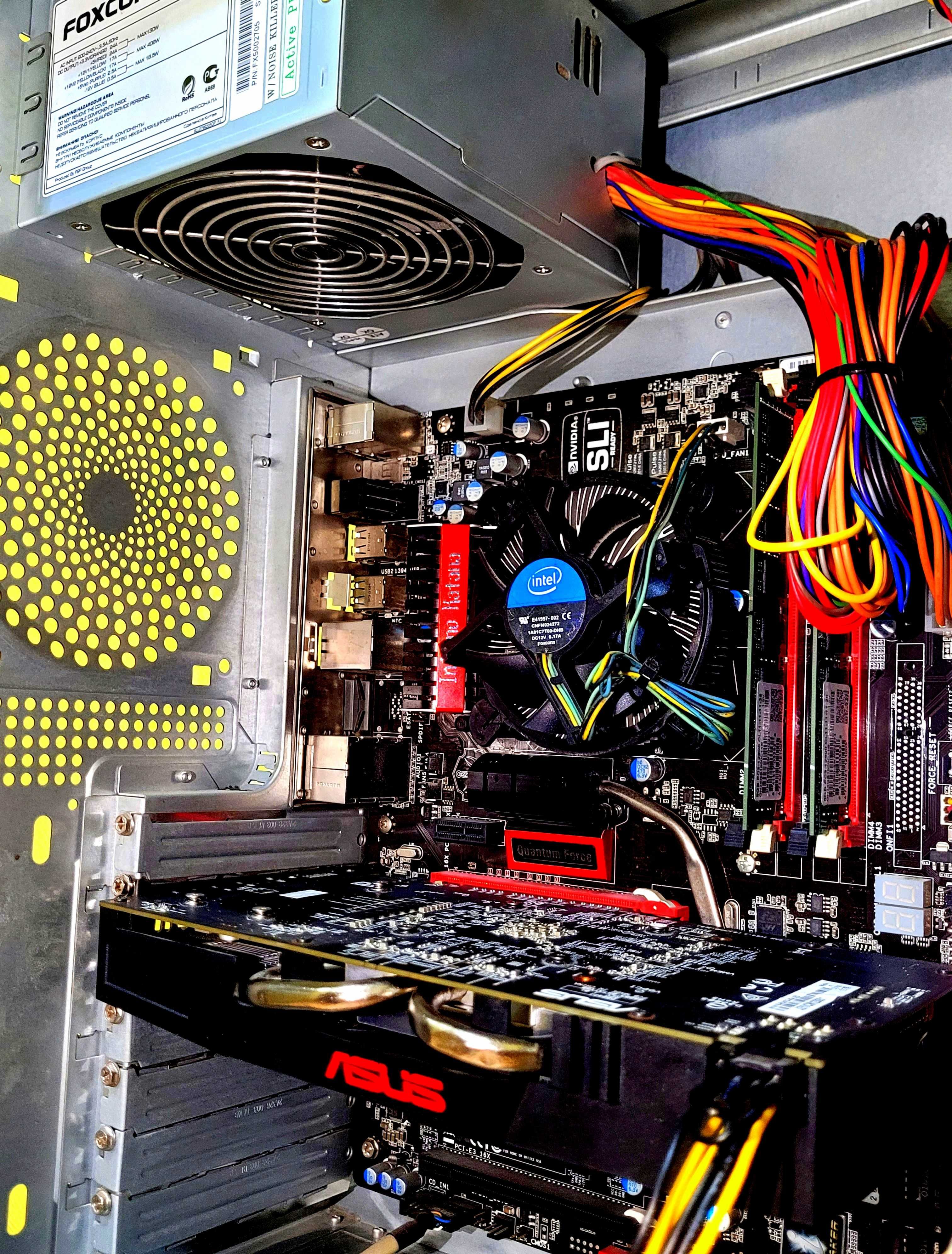 Системный блок Foxconn (LGA1156, i5-760, Radeon RX570 4Gb, DDR3 16 Gb)