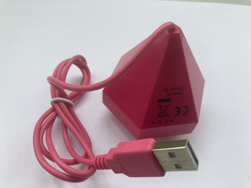 Port USB Hub, spliter cu 3 porturi USB, roz