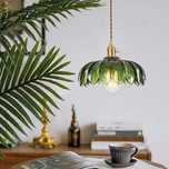 Lustra suspendata, lampa decorativa vintage , sticla 25cm, E27