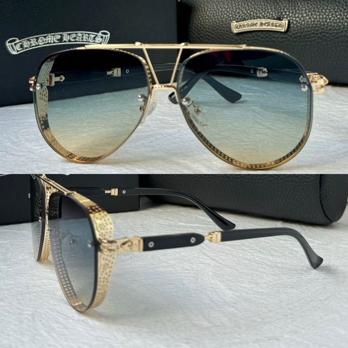 Мъжки слънчеви очила с капаци отстрани 5 цвята chrome hearts