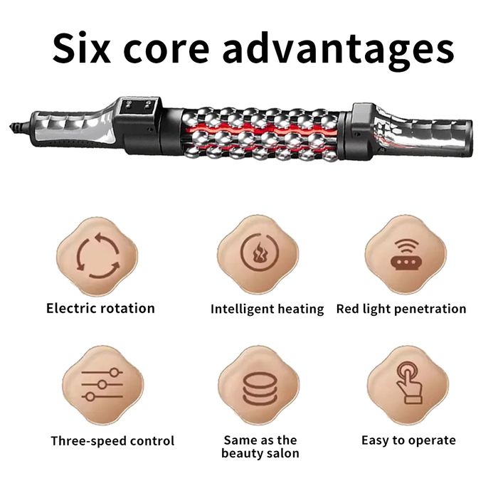 Ролков масажор със загряване,  против целулит, за отслабване и стягане