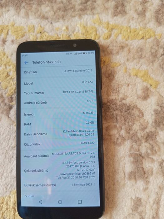 HUAVEl Y5 Prime 2018