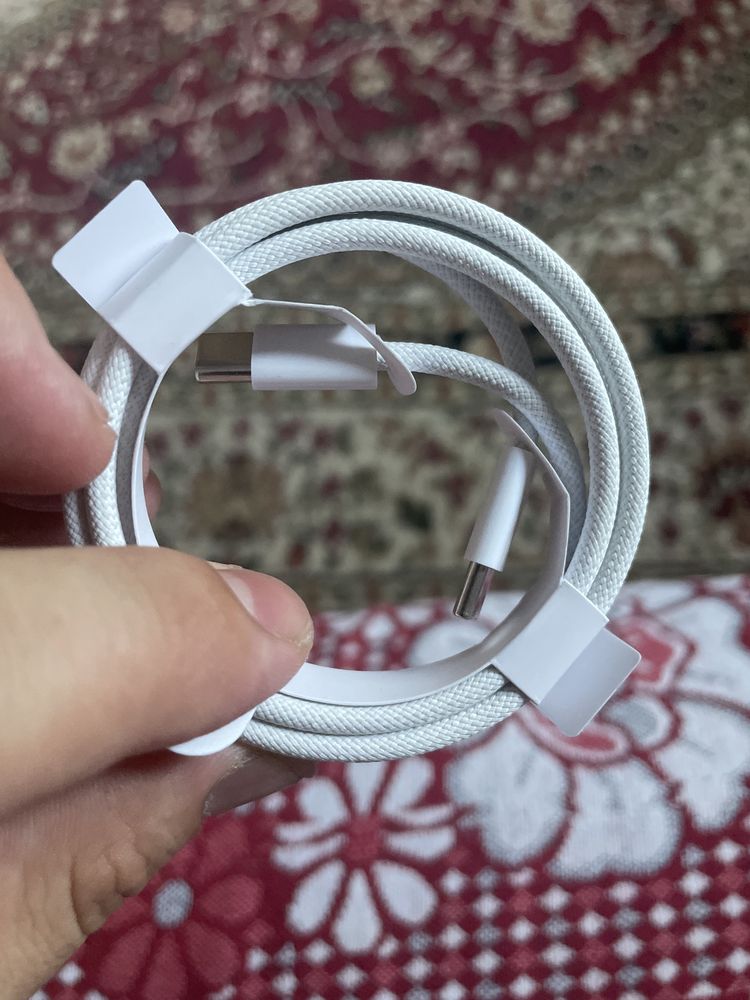 Мықты USB-C to USB-C өрілген кабель (жаңа)