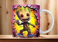 Cana personalizata, Groot, Ceramica, Alb, 350 ml