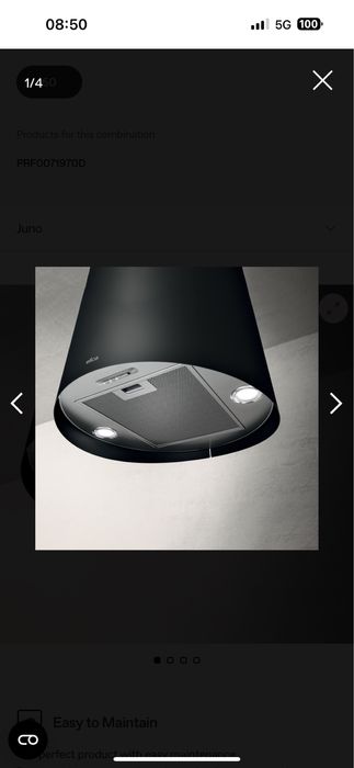 Hota insula Elica JUNO BL/F/50 600mc/h