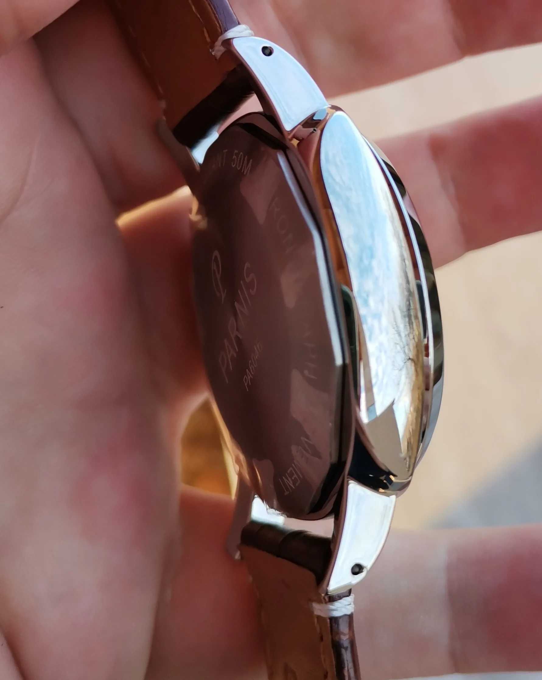 Parnis Cronograf 44 mm japonez Citizen Miyota