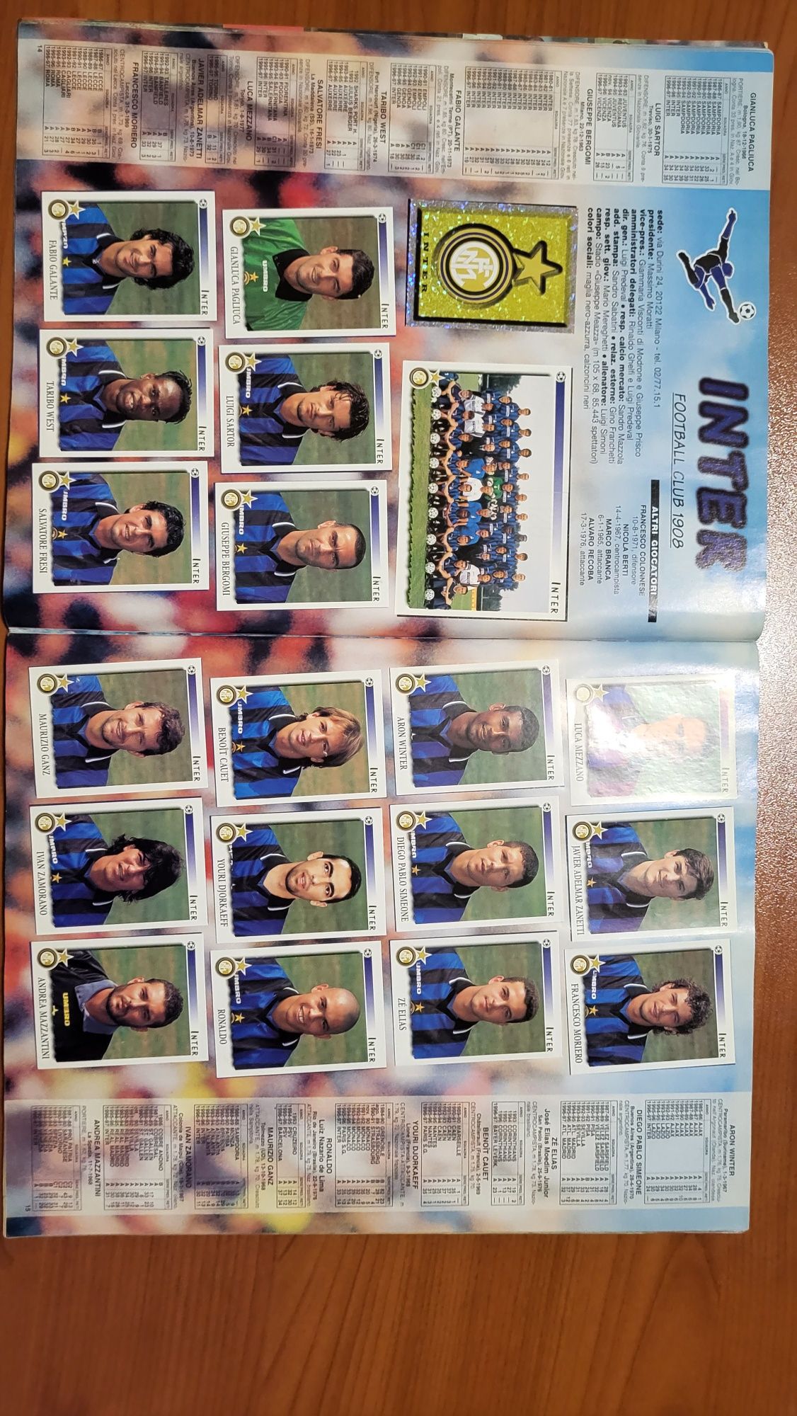 Panini Calciatori 1997-1998 complet