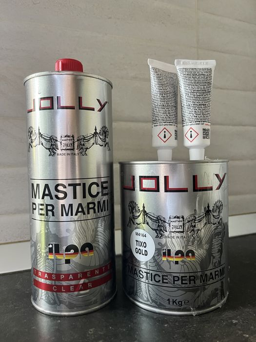 Vând mastic Jolly – lichid + solid (aproape pline)