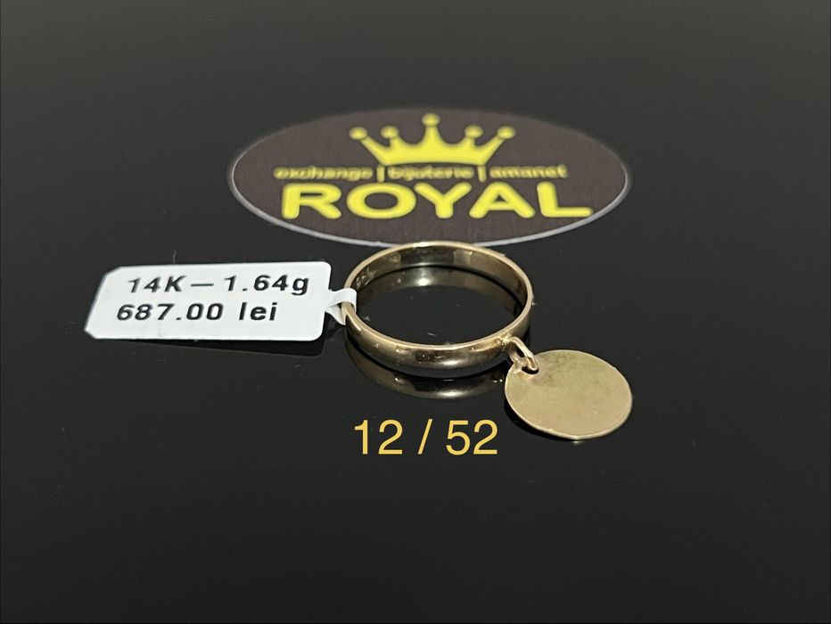 Bijuteria Royal CB : Inel banut aur 14k 1,64 grame