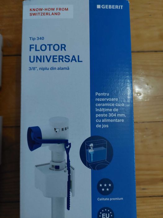 Flotor Geberit supapa de umplere tip 340 niplu alama 3/8