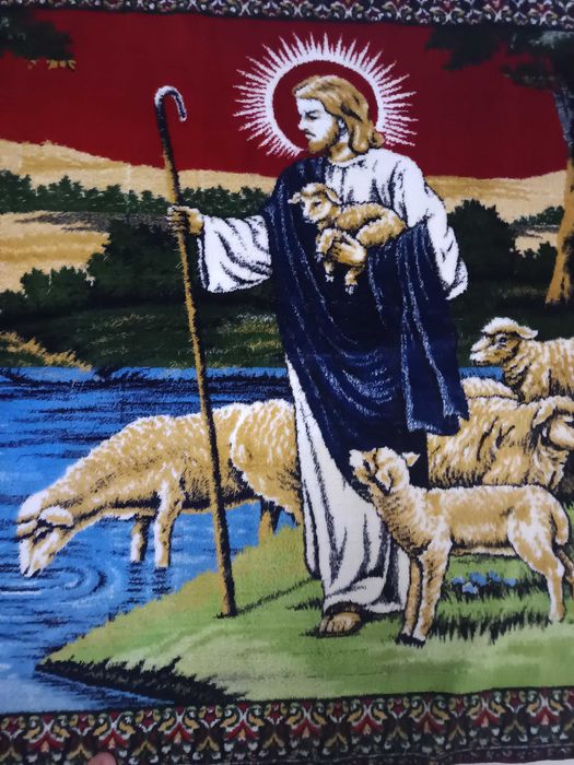 Carpeta originala cu Iisus Pastorul și oile