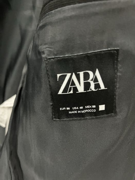 Sacou Zara barbati negru masura 50