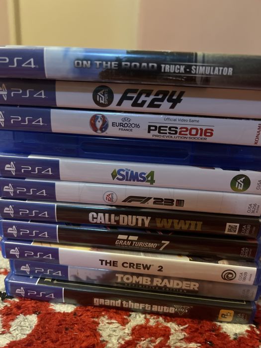 Jocuri PS4 originale – stare foarte bună, prețuri între 20–130 lei