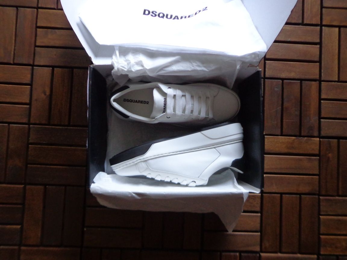 Мъжки сникърси DSQUARED2 Bumber Sneakers White номер 44