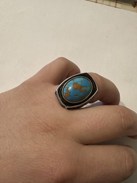 Inel argint cu turcoaz handmade