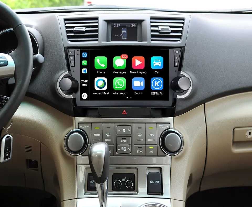 Toyota Highlander 2007- 2013 Android 13 Mултимедия/Навигация,1007