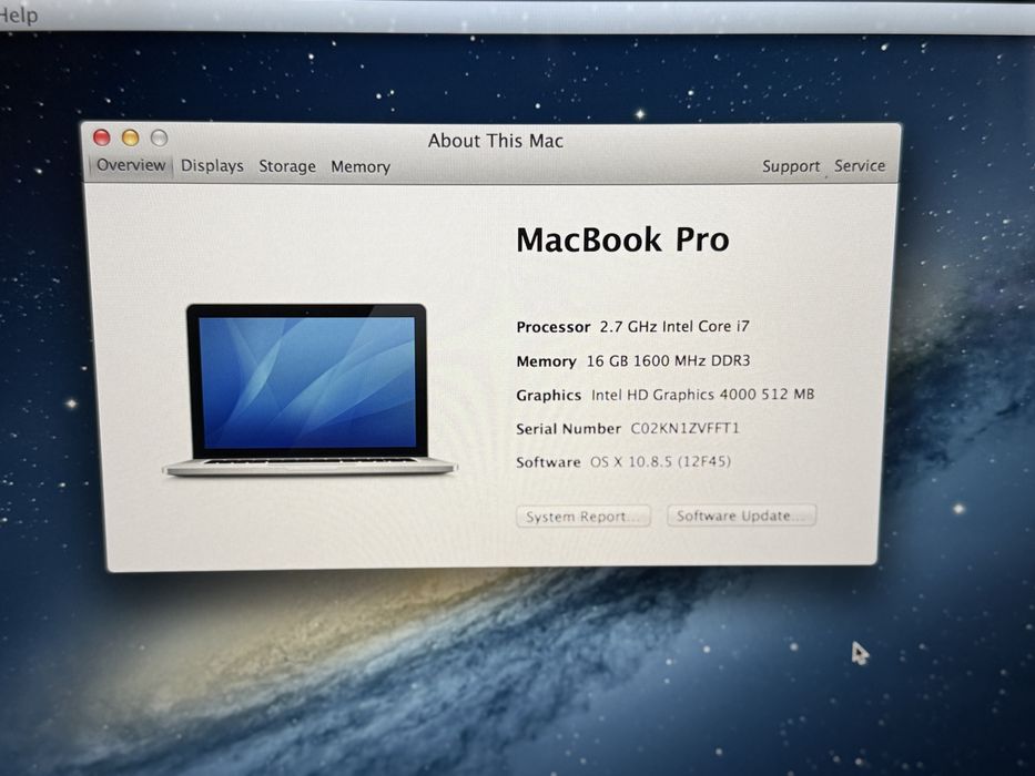 MacBook Pro 15” Retina – i7 / 16GB RAM / SSD 500GB