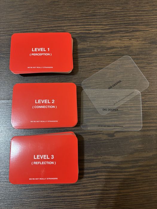 We’re not really strangers карти за игра