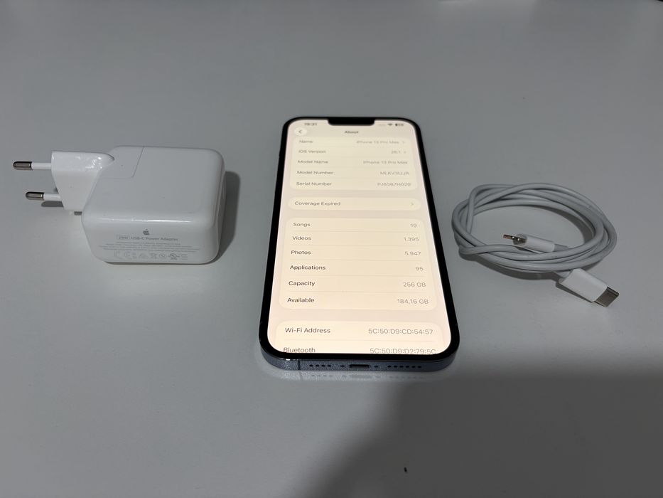 Iphone 13 Pro Max 256 GB ca Nou, incarcator originale Apple