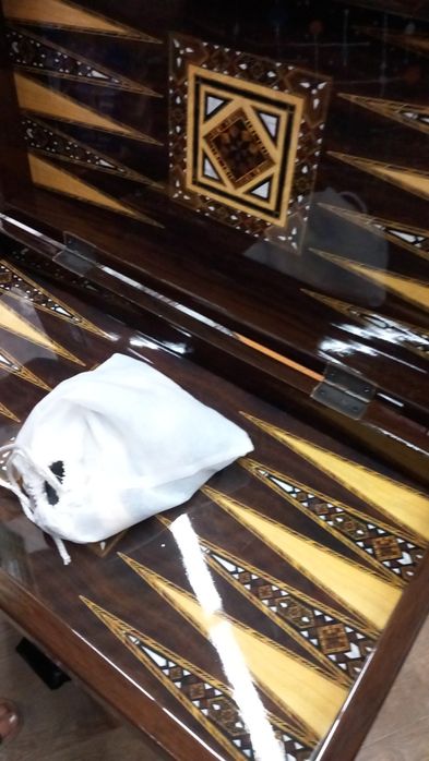 Joc table lux, cutie lucioasa, sidef. Nou!