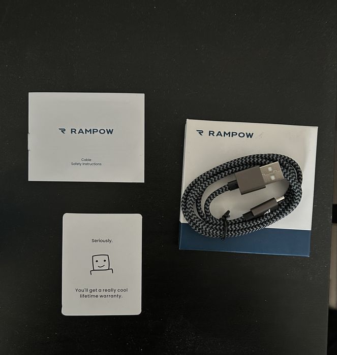 Кабел USB A към micro USB, бързо зареждане QC 3.0, 1 метър - Rampow.