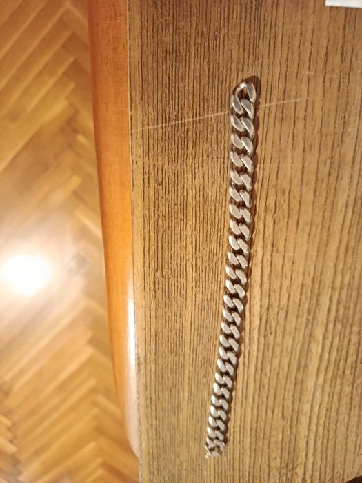 Сребърна гривна-тип панцер