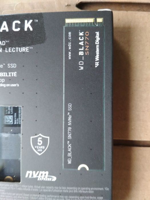 Геймърски SSD Western Digital Black SN770 2TB M.2