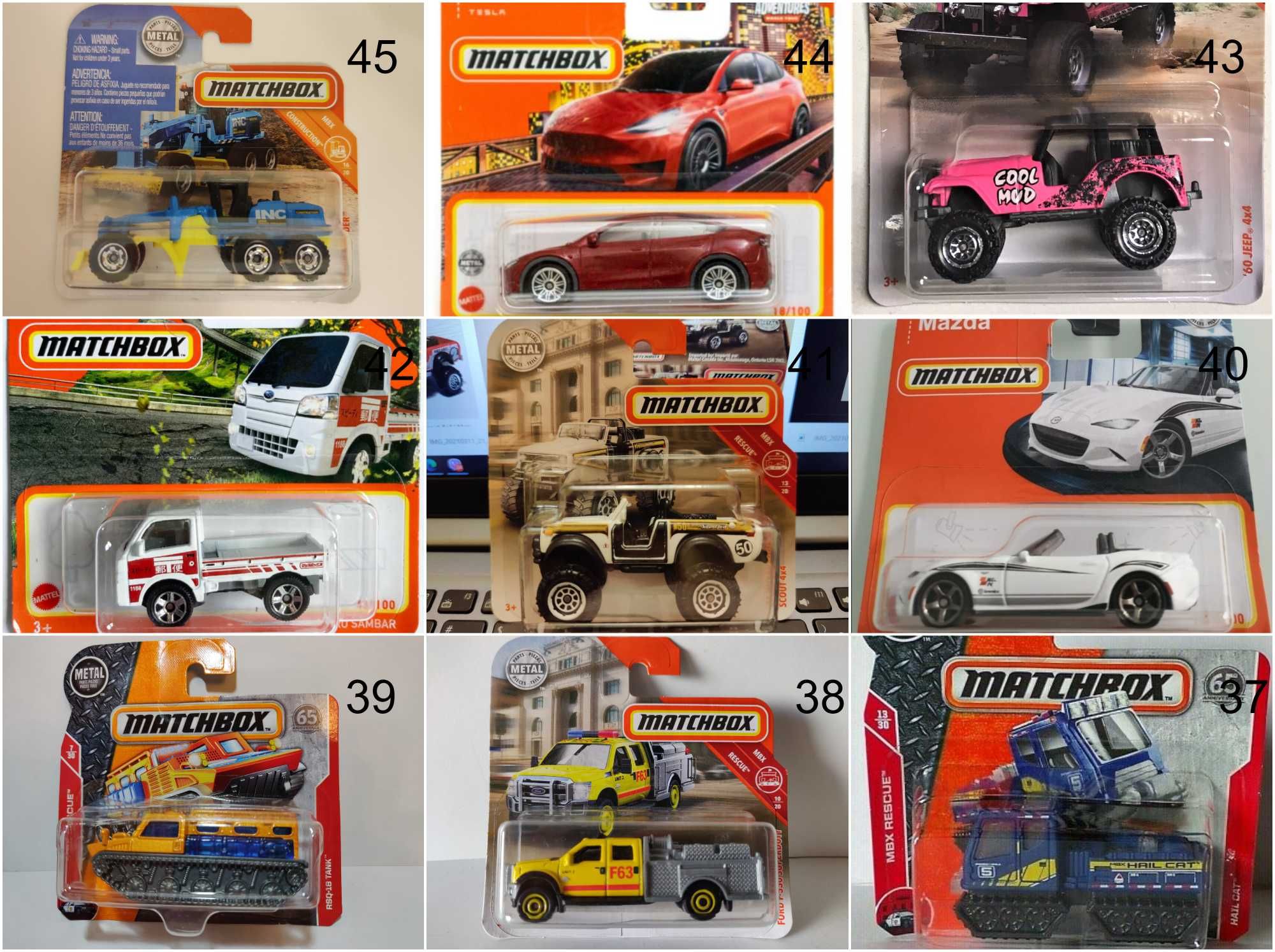 Метални колички Мачбокс Matchbox от различни години в мащаб 1:64 Нови