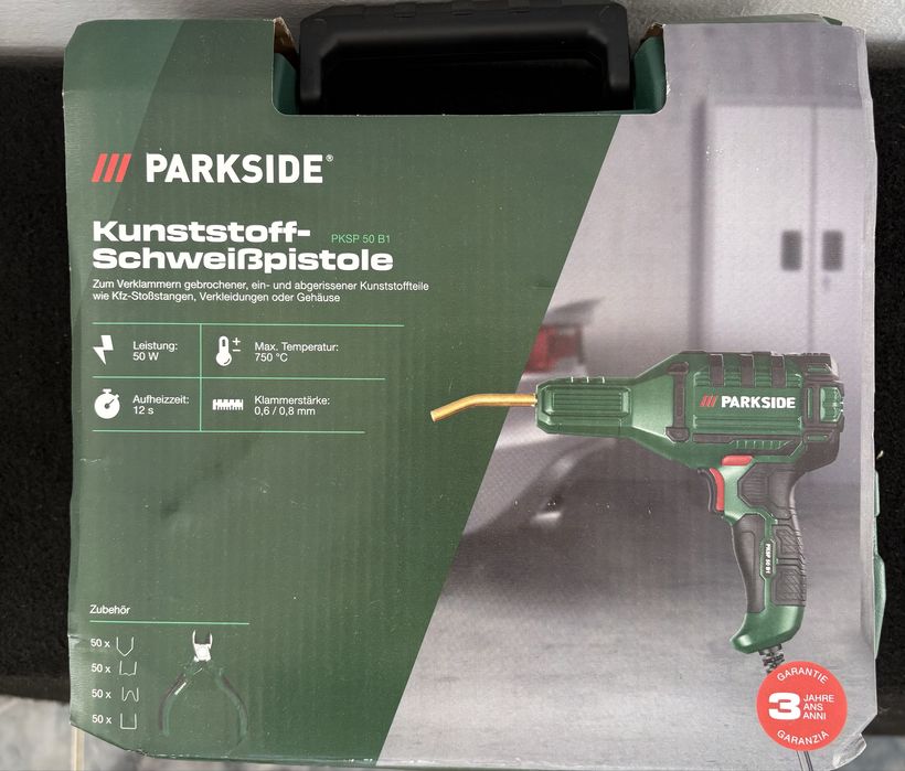 Vând Pistol de lipit sau sudură pentru plastic Parkside nou sigilat.