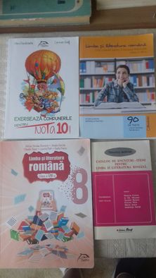 Manuale de română  cls.8+catalogul de enunturi gratuit.Pret pe bucata