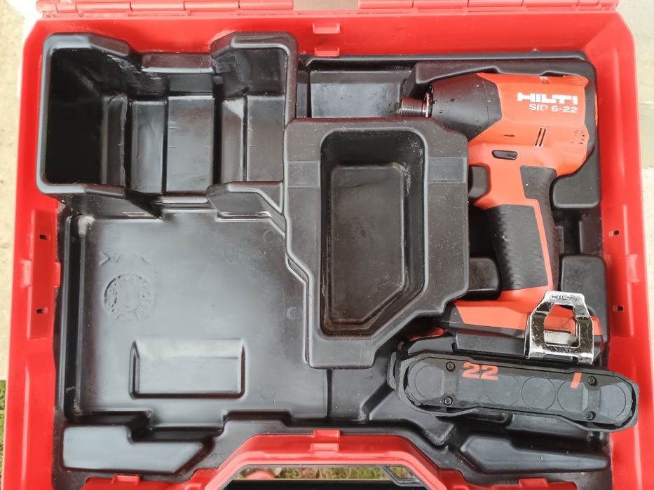 Filetanta cu impact pt biti hilti sid6 22 nuron. Baterie 4 ah și cutie