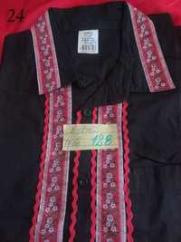 Мъжка риза с шевици за народна носия - къс ръкав