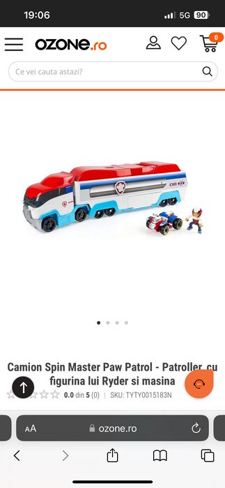 Masina Ryder Paw Patrol