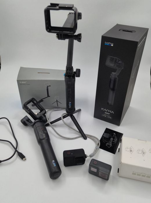 GoPro Hero 6 Black – Pachet complet (Karma Grip + 3-Way + Accesorii)
