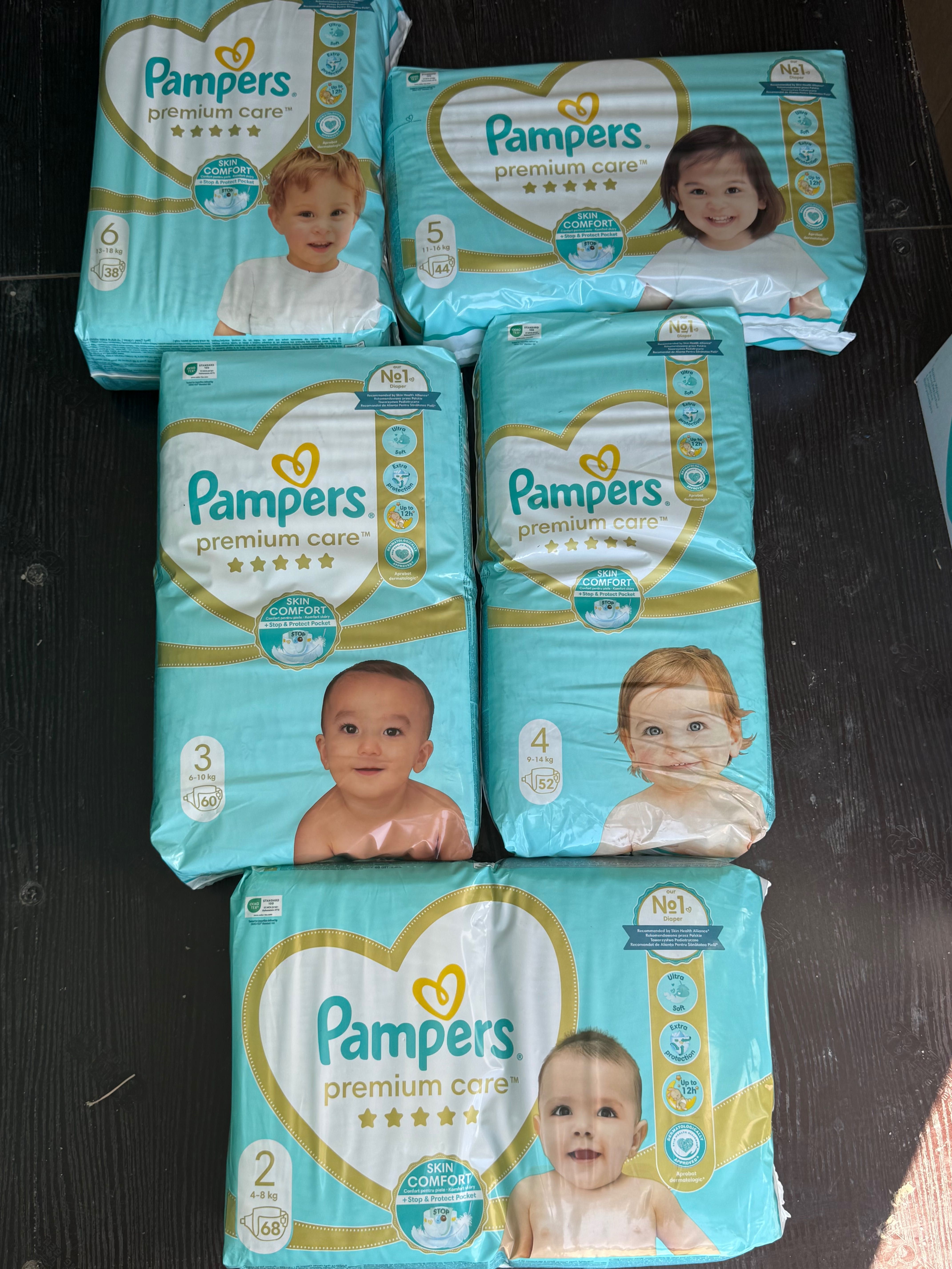 Пелени PAMPERS Premium Care - размери 2, 3, 4, 5 и 6