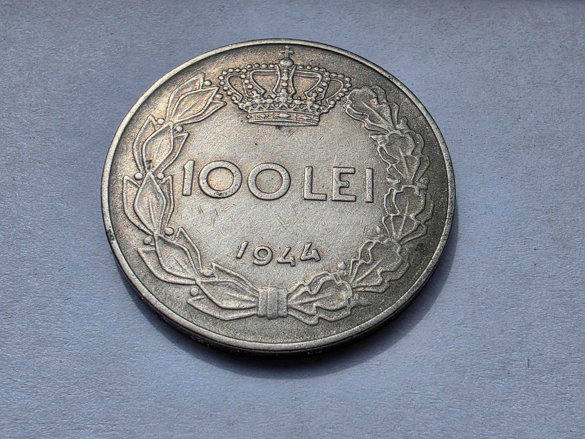 Monede colectie Romania 100 lei 1943 1944 / Mihai I Regele Romanilor