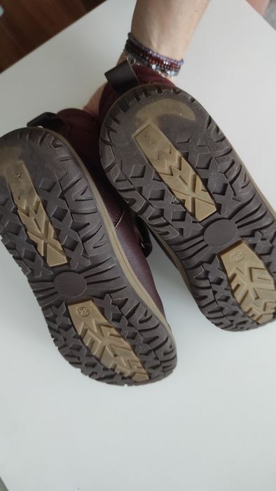 Ghete Bisgaard impermeabile îmblănite - Falke Bordeaux mărime 34