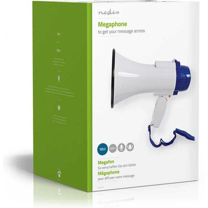 Portavoce /Megafon NEDIS 10 Watts (250 m) NOU/la cutie