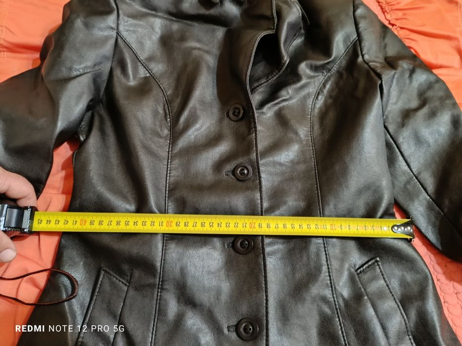 Дамски кожен шлифер