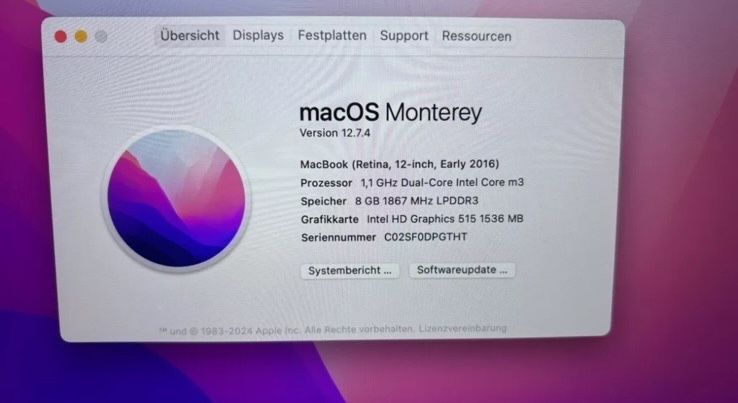 MacBook Retina 12 Inch 2016