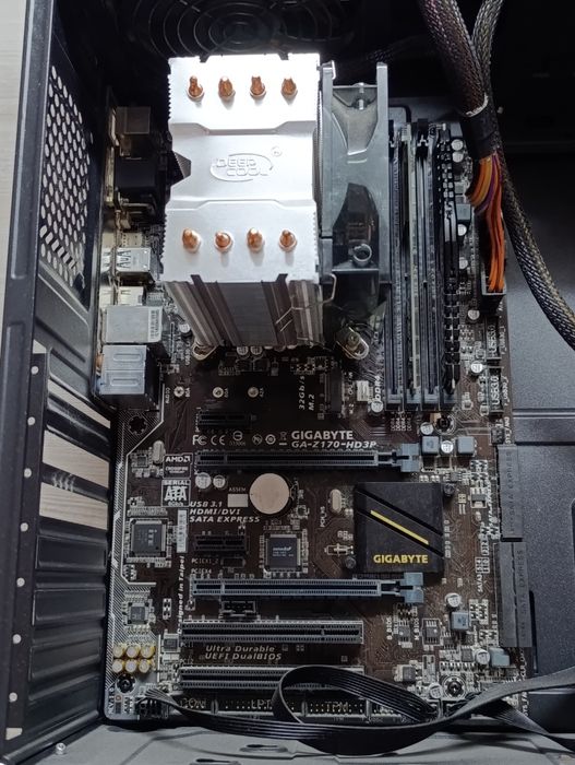 Компьютер core i5-6400, DDR4-12gb(8+4), Башня кулер, Блок питания 800w