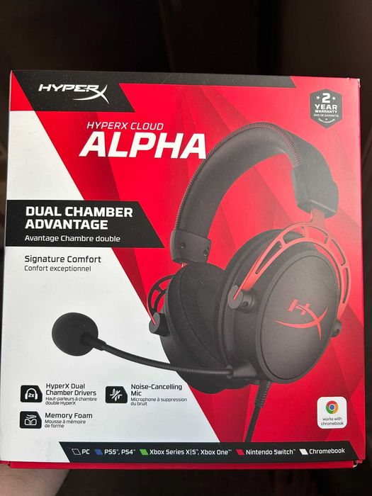 Casti gaming HyperX Cloud Alpha
