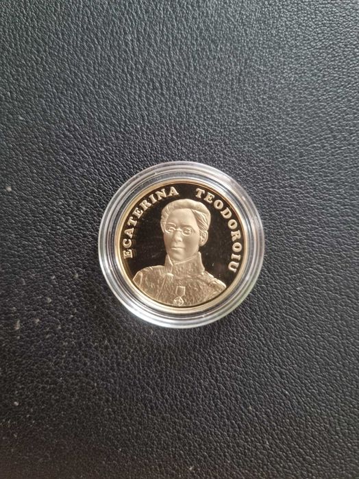 moneda 50 Bani 2017 proof, Ecaterina Teodoroiu