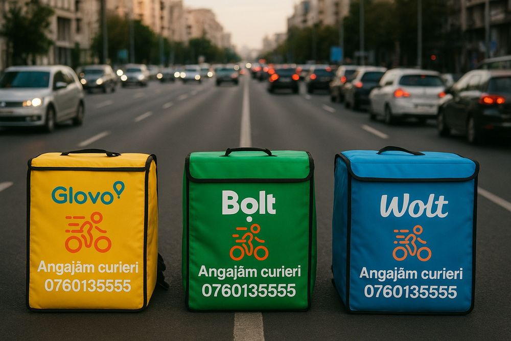 Cautam curieri in Pitești | program Flexibil | Glovo Wolt Bolt