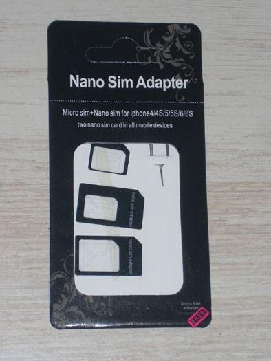 5 броя Nano Micro SIM Card Adapter Адаптер за сим карти комплект 4 в 1