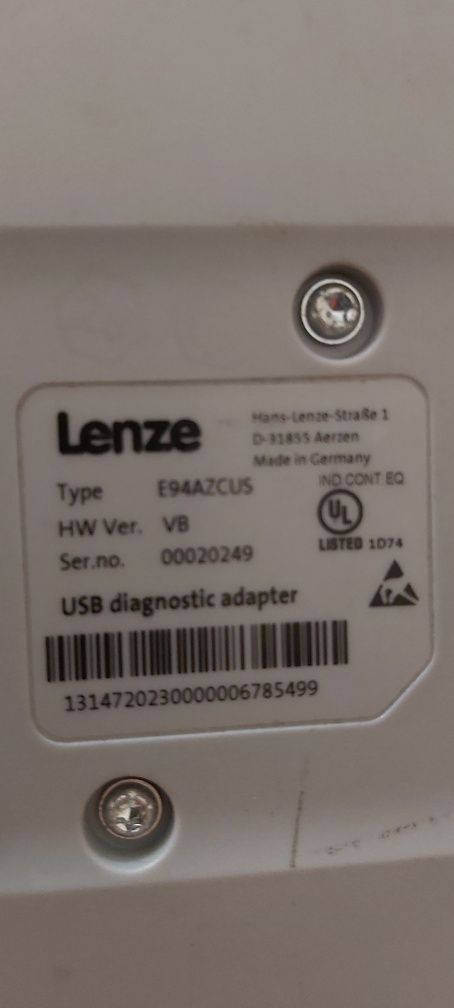 Lenze E94AZCUS диагностический адаптер. USB diagnostic adapter.