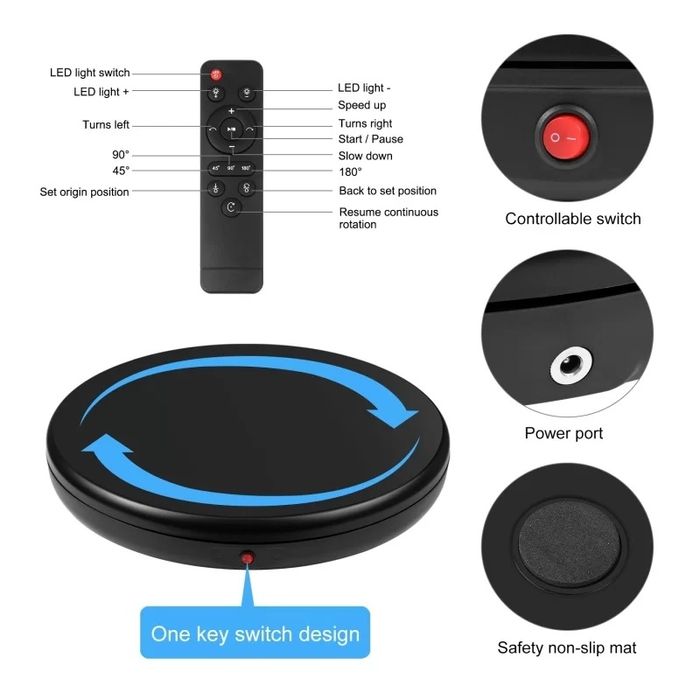 Suport rotativ 360 electronic PU3145EU Puluz