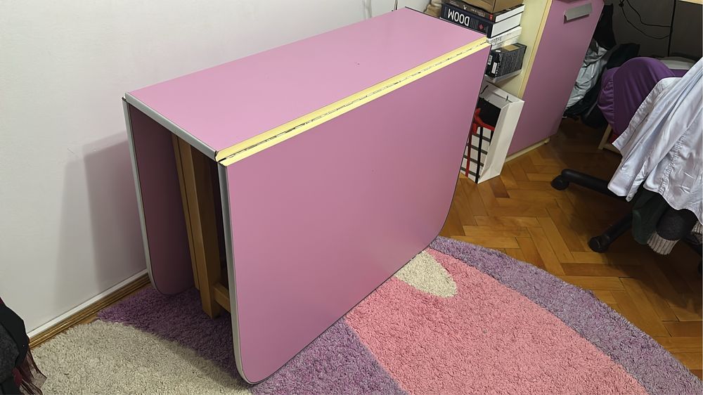 Birou elegant in colț si masa extensibila