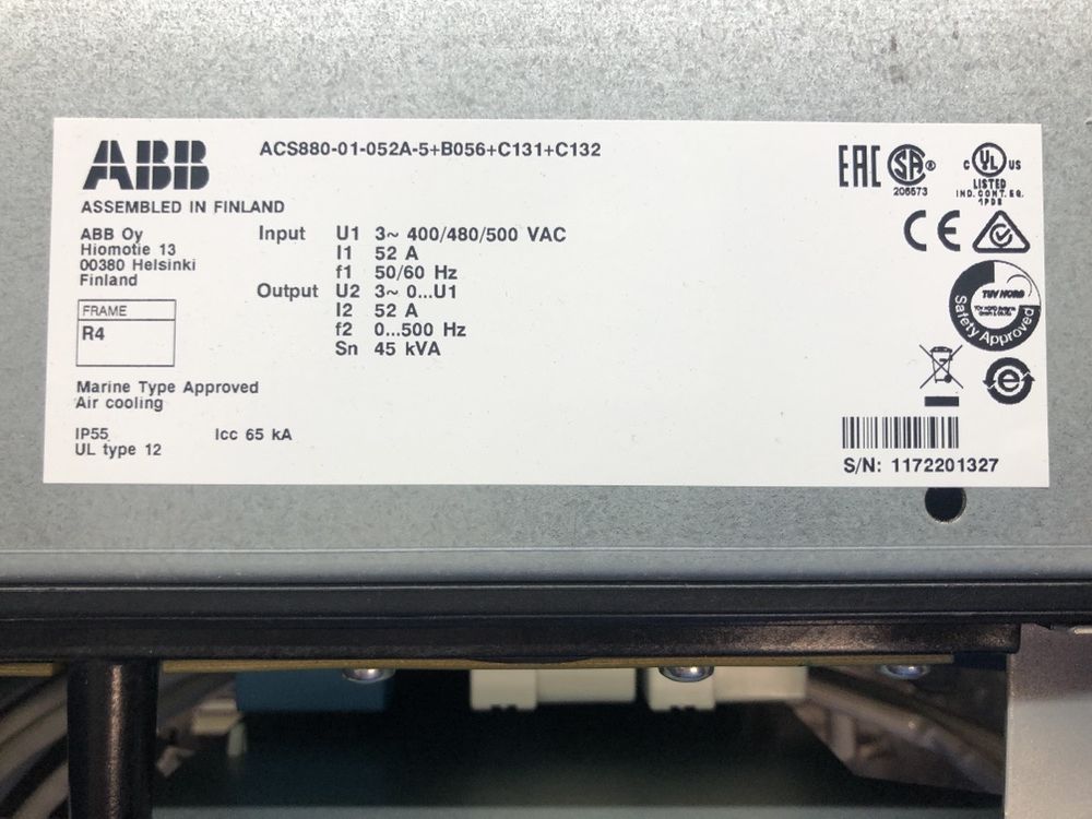 Invertor frecventa ABB si componente gama ACS800 VFD