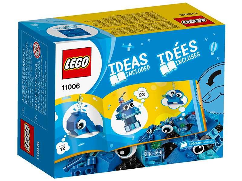 НОВИ! LEGO® Classic 11006 Творчески сини тухлички кит влакче робот